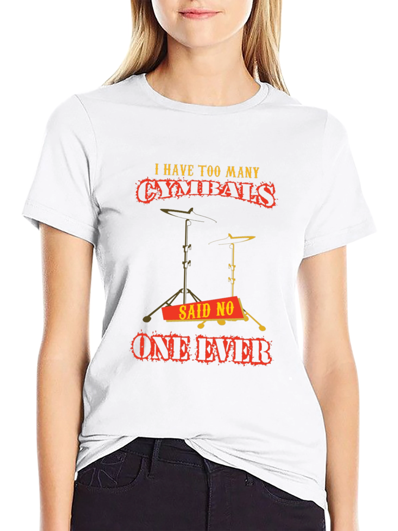 Funny Drummer Cymbal T-Shirt: Never Too Many!