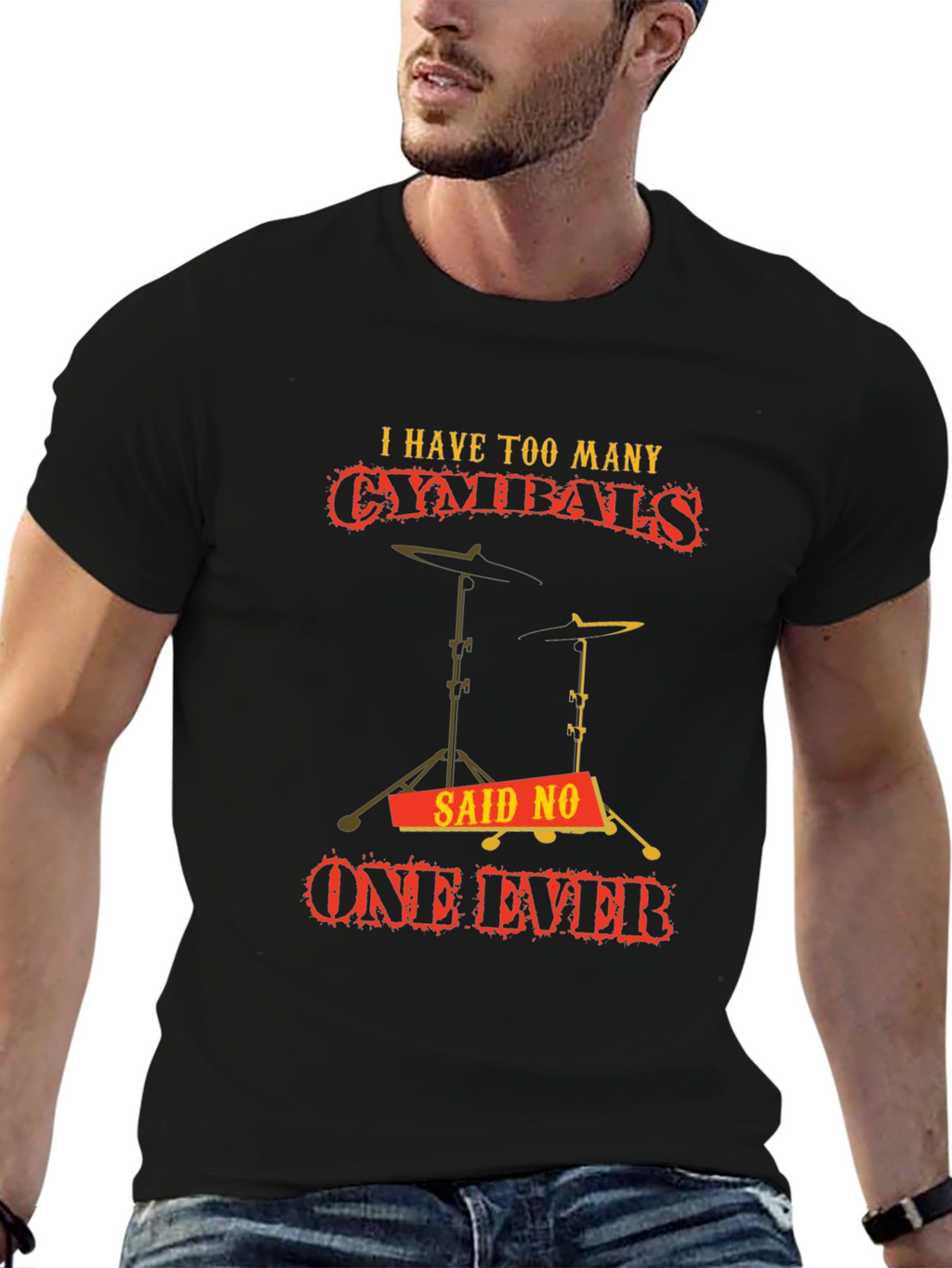 Funny Drummer Cymbal T-Shirt: Never Too Many!