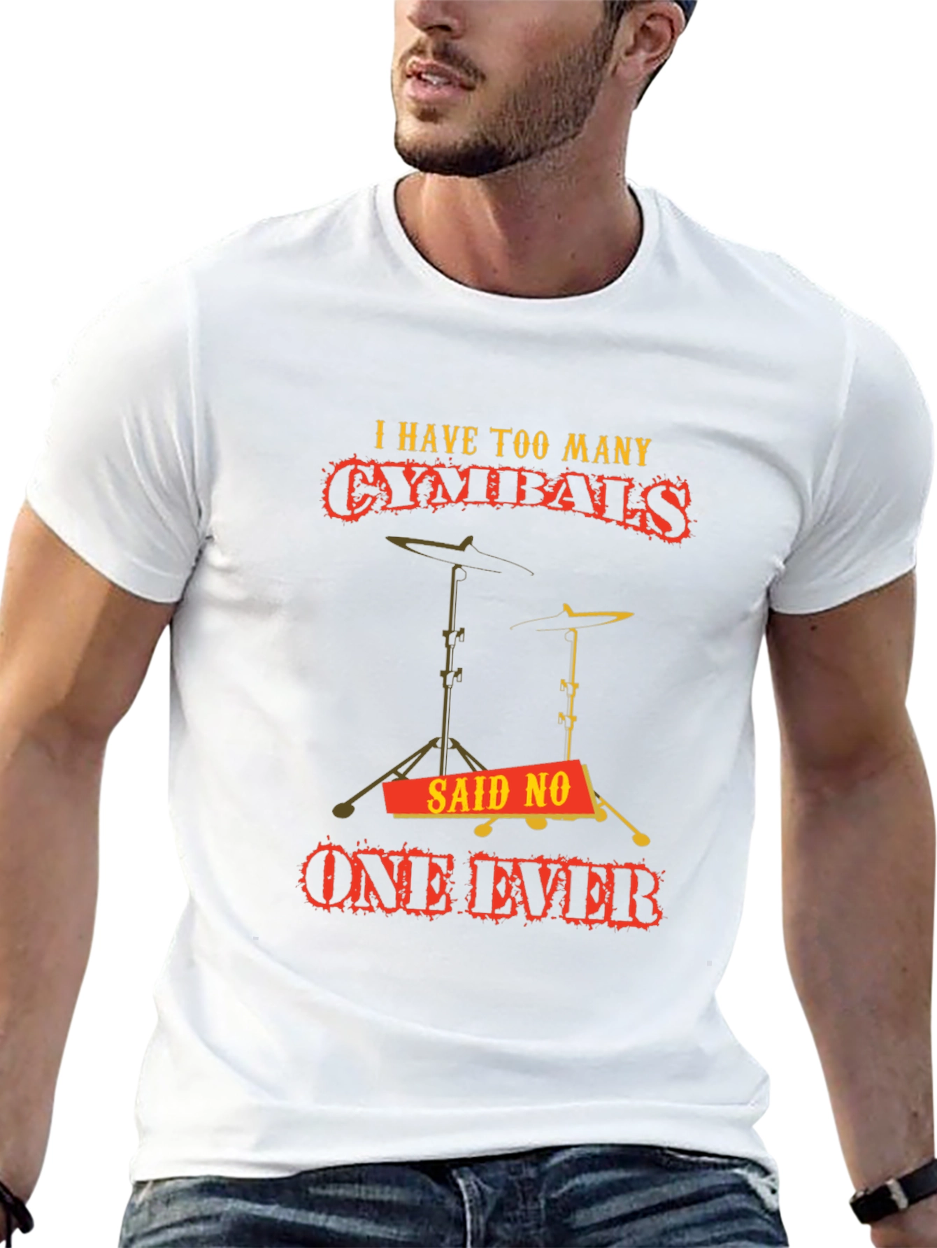 Funny Drummer Cymbal T-Shirt: Never Too Many!