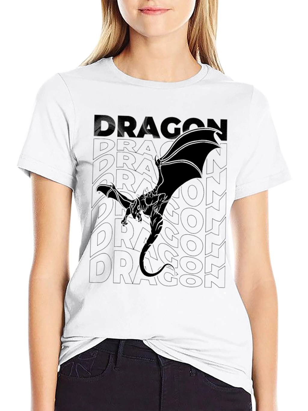 Dragon Graphic Tee - Black