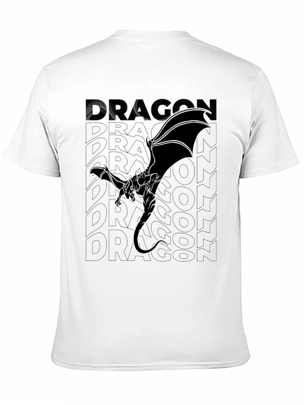 Dragon Graphic Tee - Black