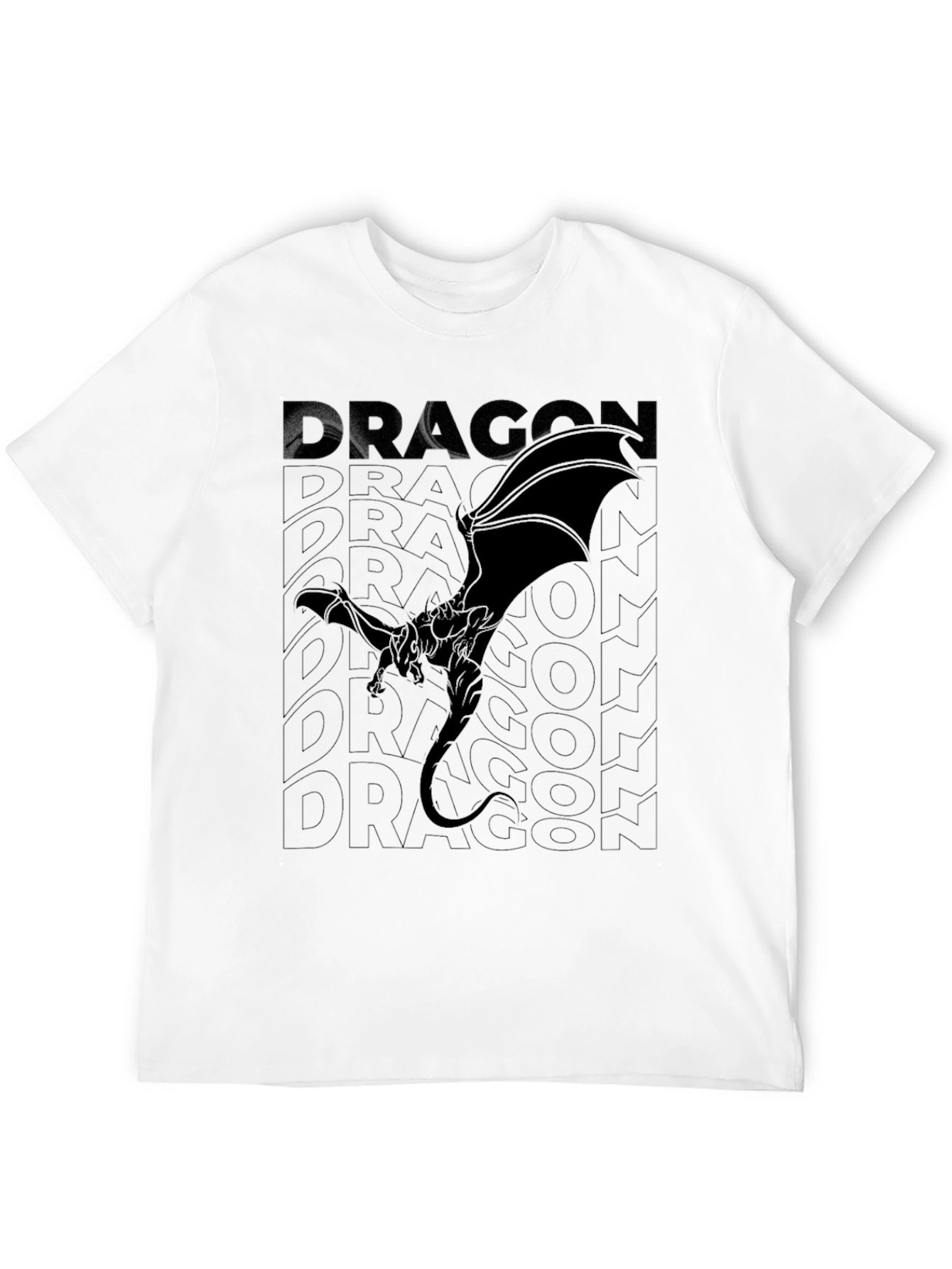 Dragon Graphic Tee - Black