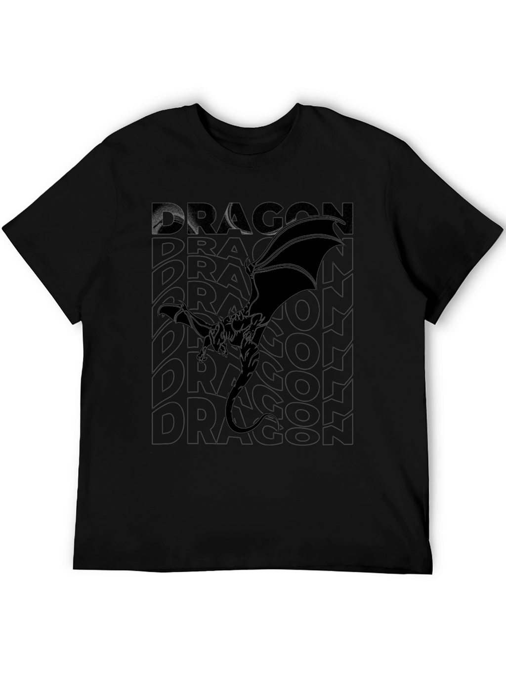 Dragon Graphic Tee - Black