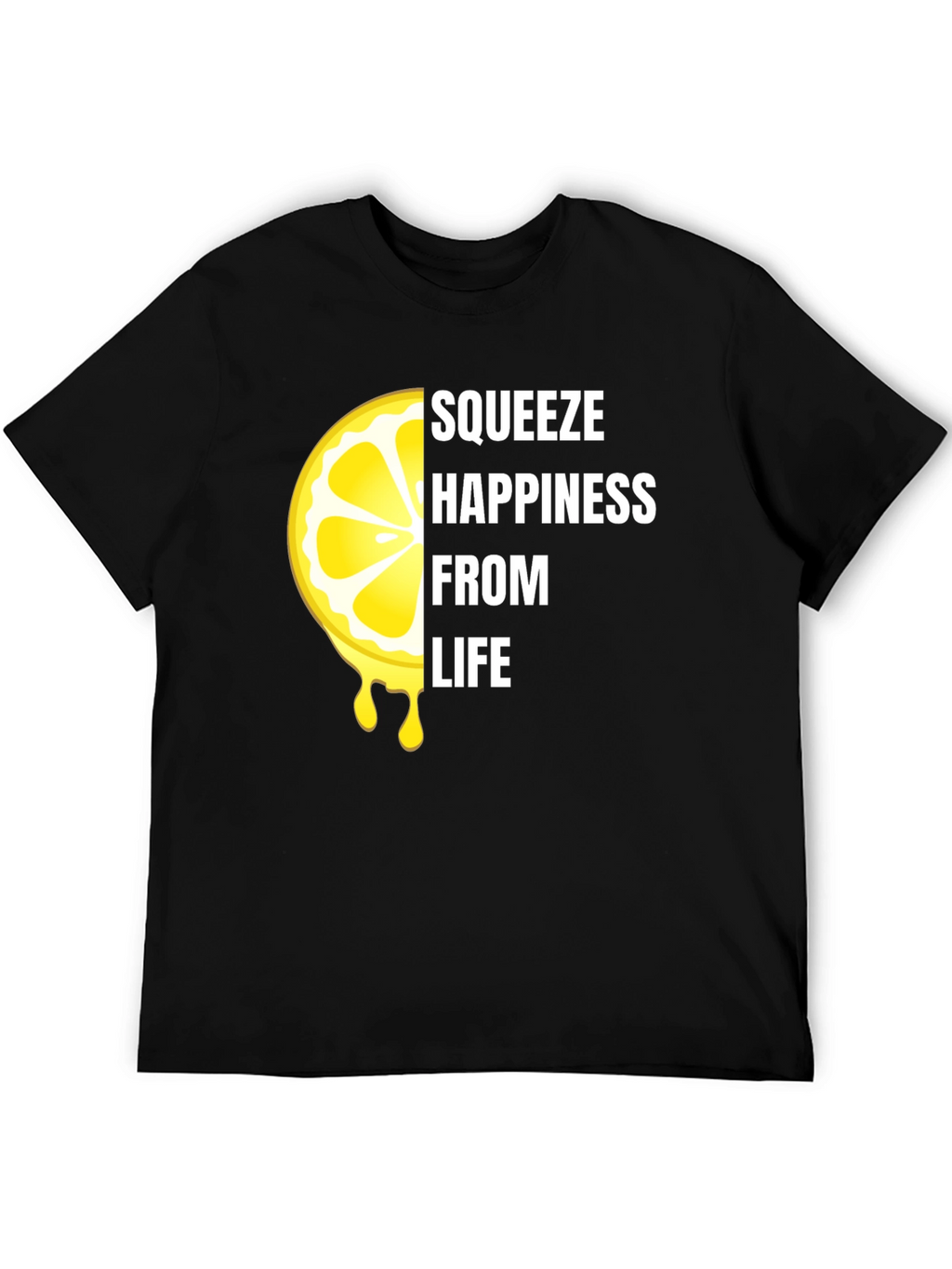 Squeeze Happiness Lemon Graphic T-Shirt