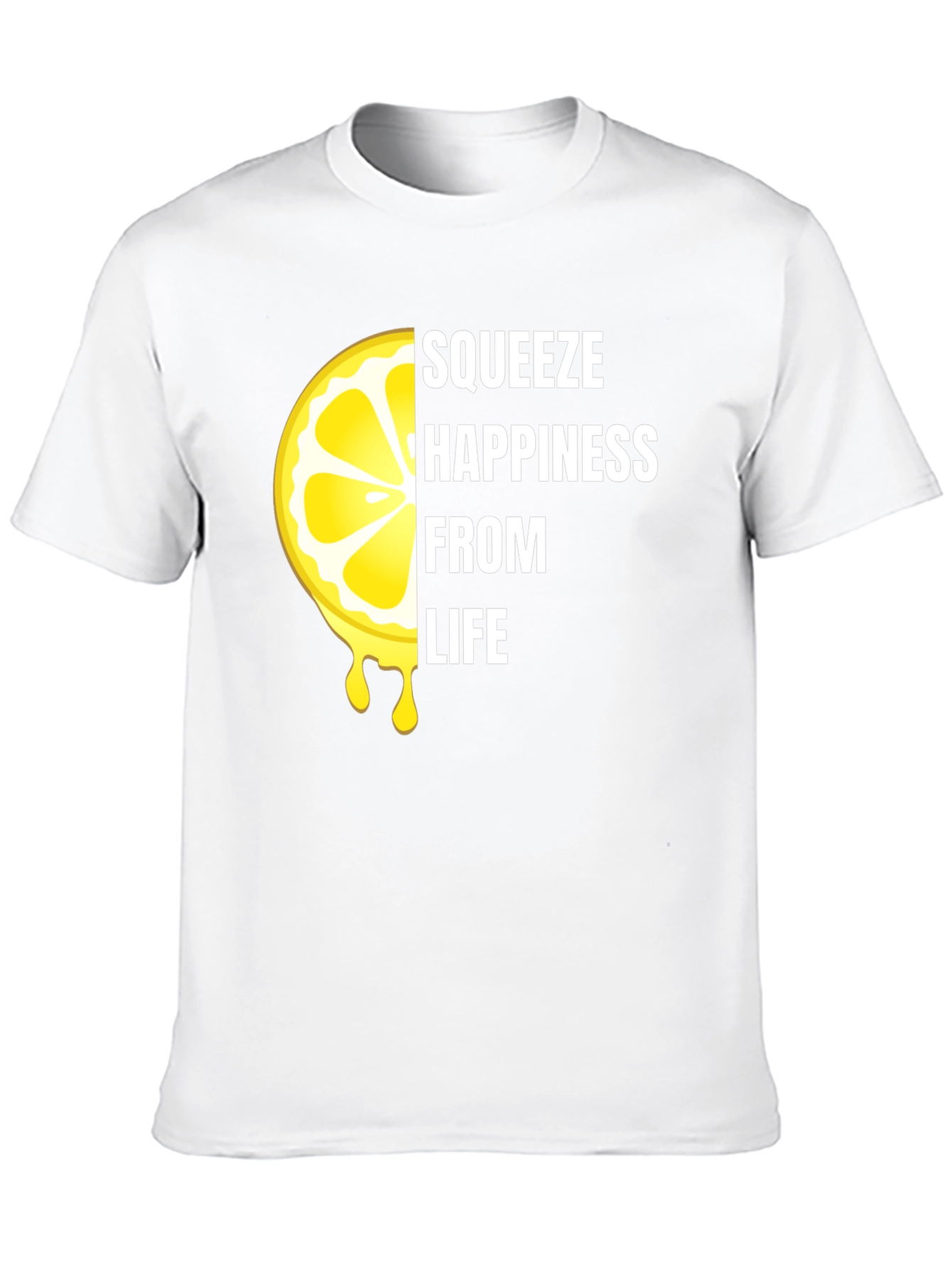 Squeeze Happiness Lemon Graphic T-Shirt