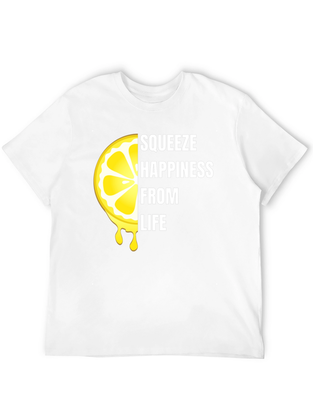 Squeeze Happiness Lemon Graphic T-Shirt