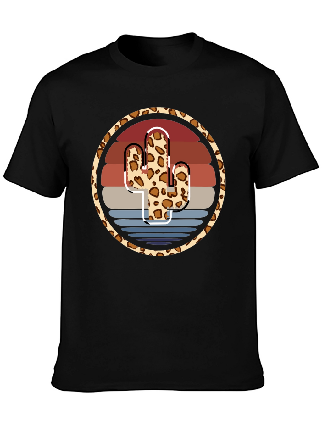 Leopard Cactus Sunset Tee