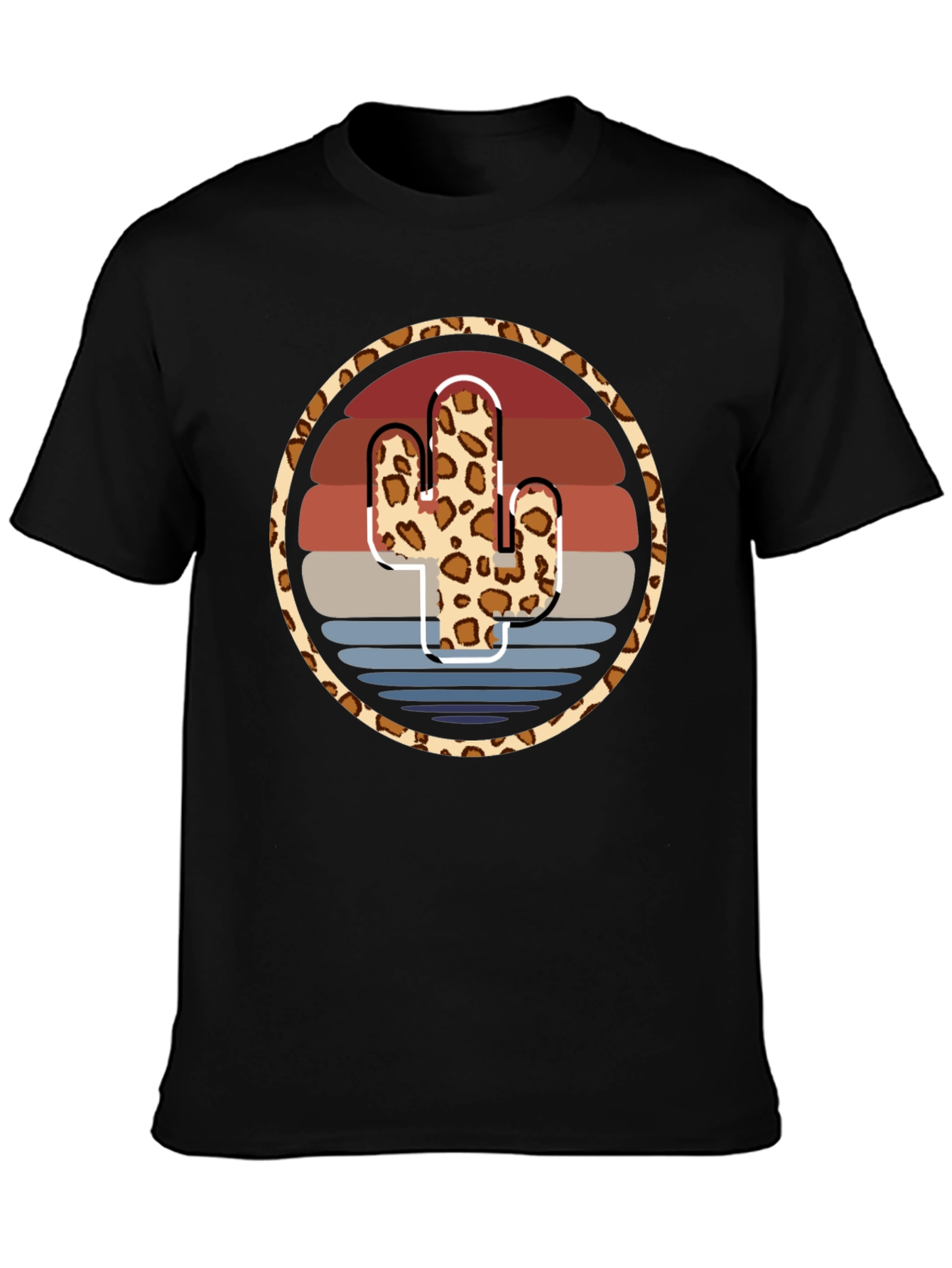 Leopard Cactus Sunset Tee