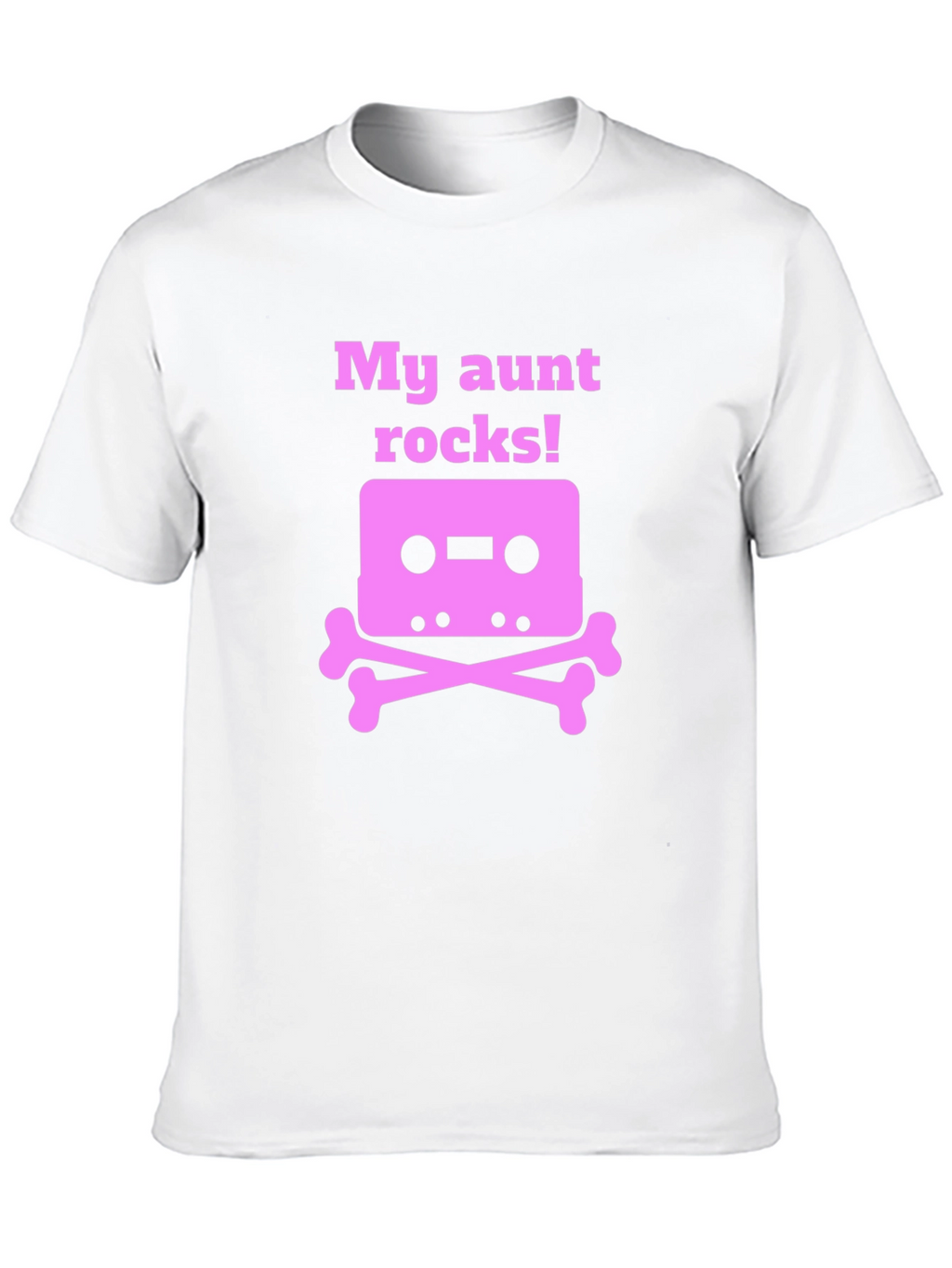 My Aunt Rocks T-Shirt - Cassette & Crossbones Design