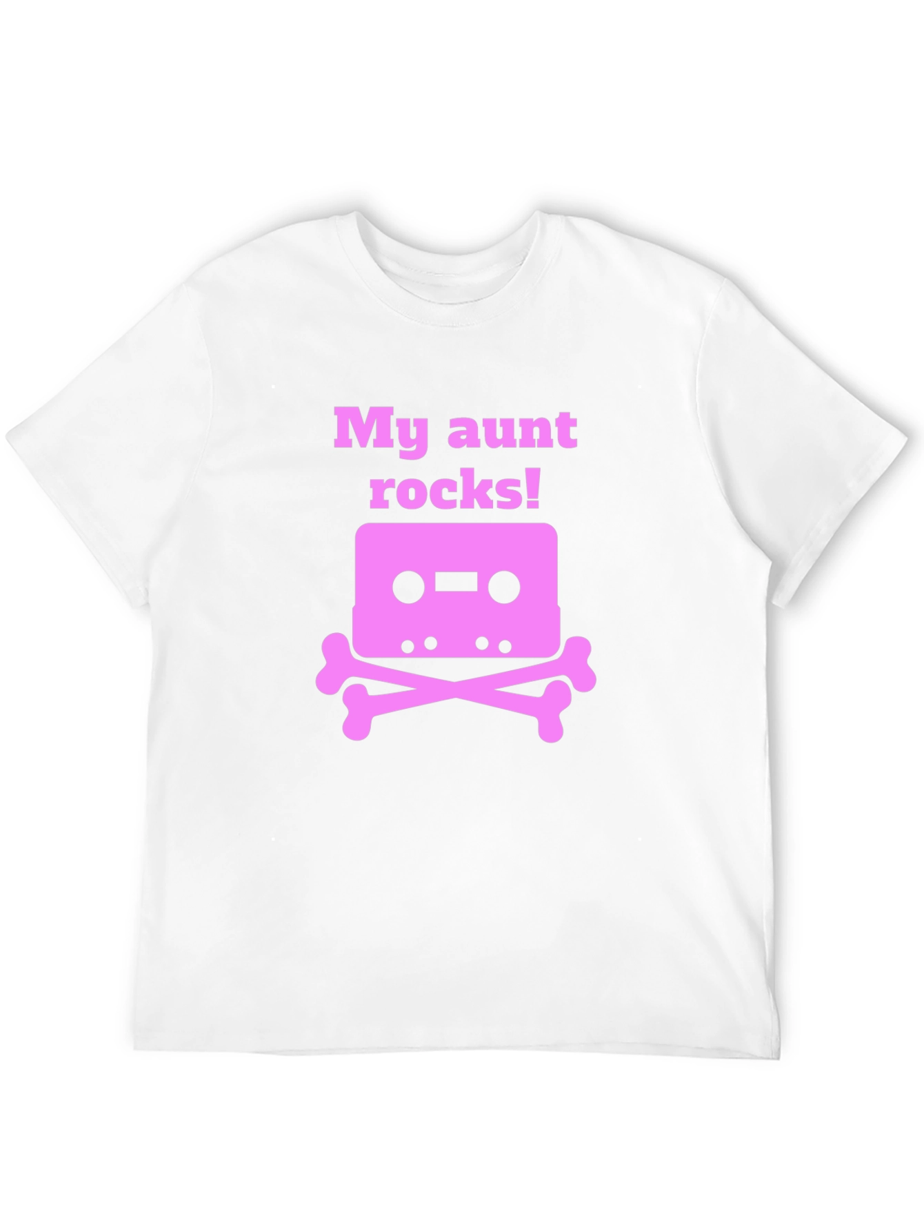 My Aunt Rocks T-Shirt - Cassette & Crossbones Design