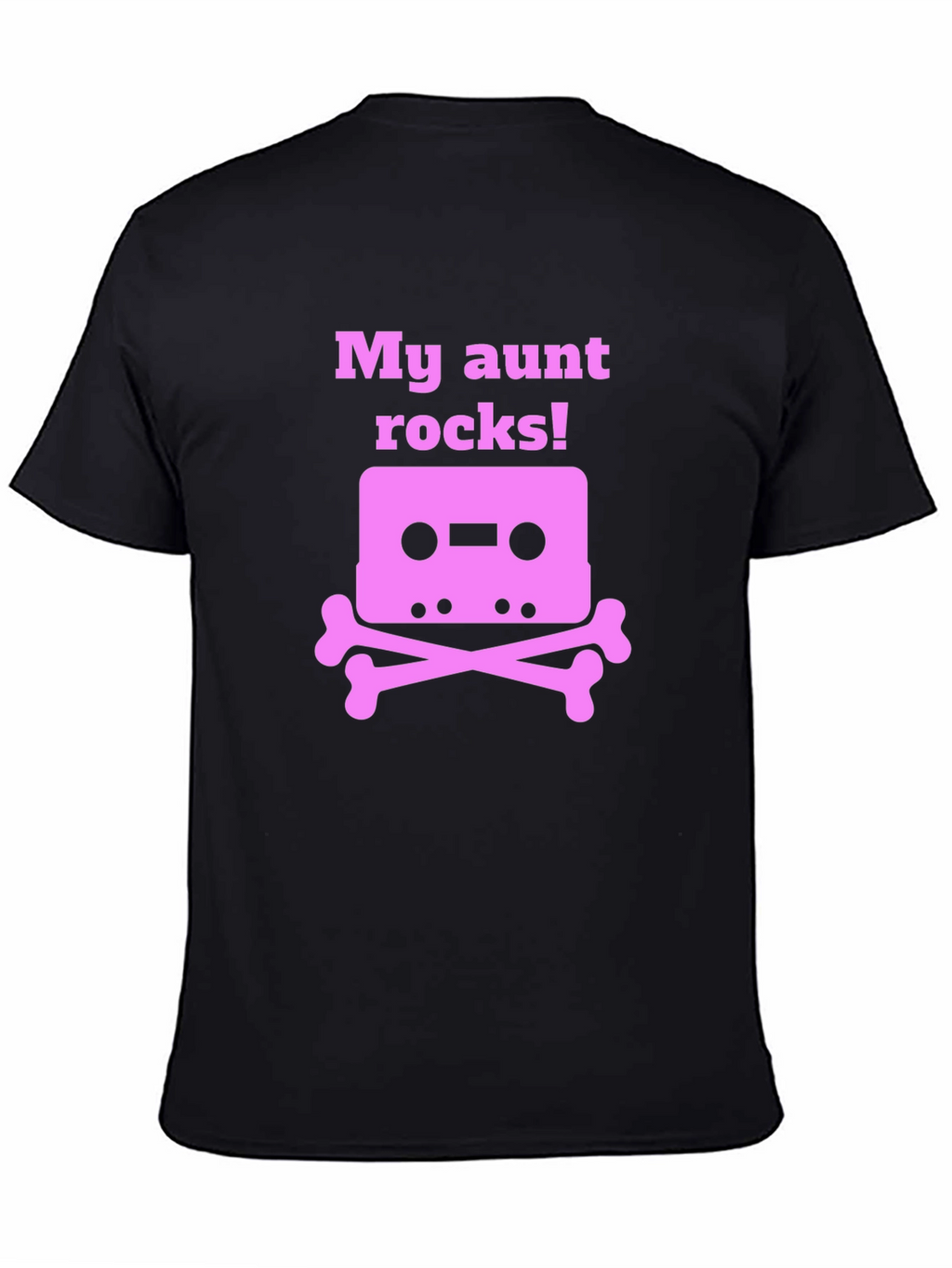 My Aunt Rocks T-Shirt - Cassette & Crossbones Design