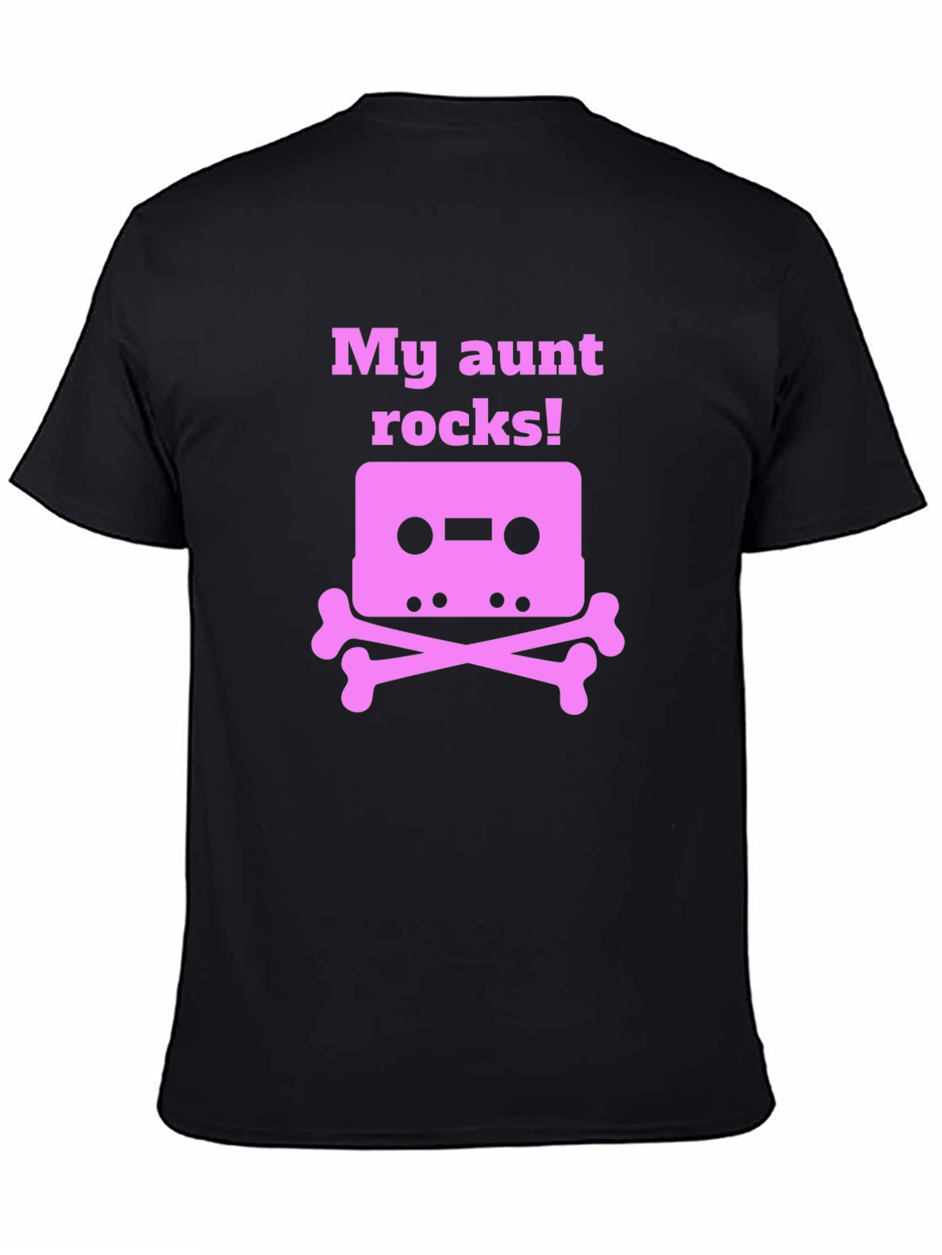 My Aunt Rocks T-Shirt - Cassette & Crossbones Design