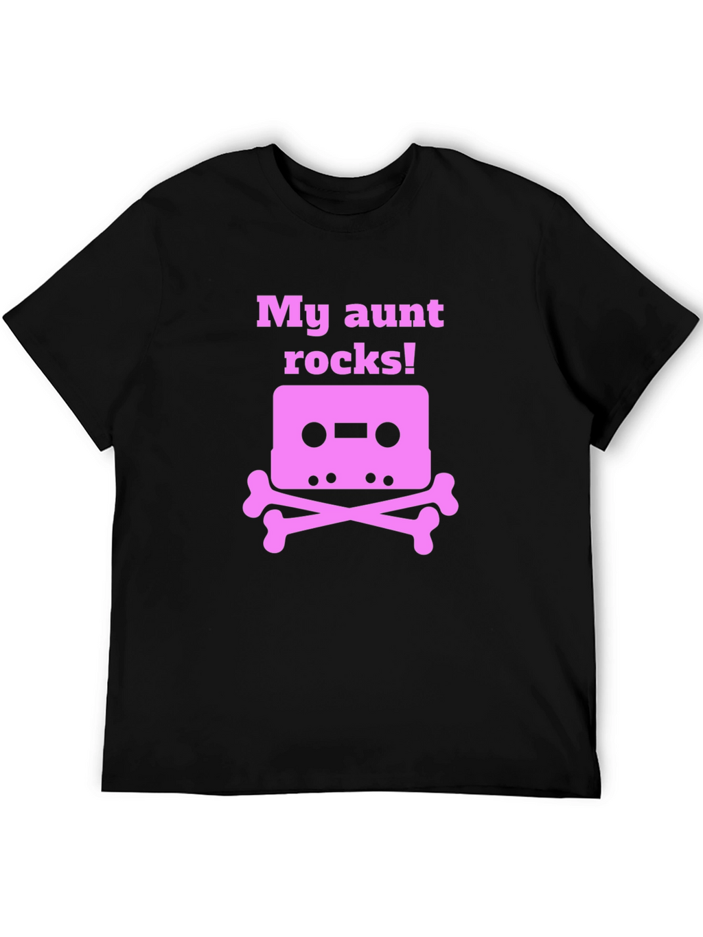 My Aunt Rocks T-Shirt - Cassette & Crossbones Design
