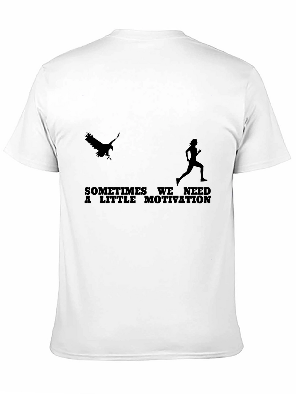 Motivational Run T-Shirt - Eagle Chasing Runner