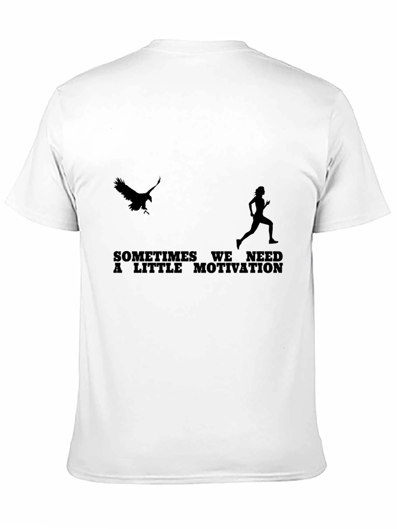Motivational Run T-Shirt - Eagle Chasing Runner