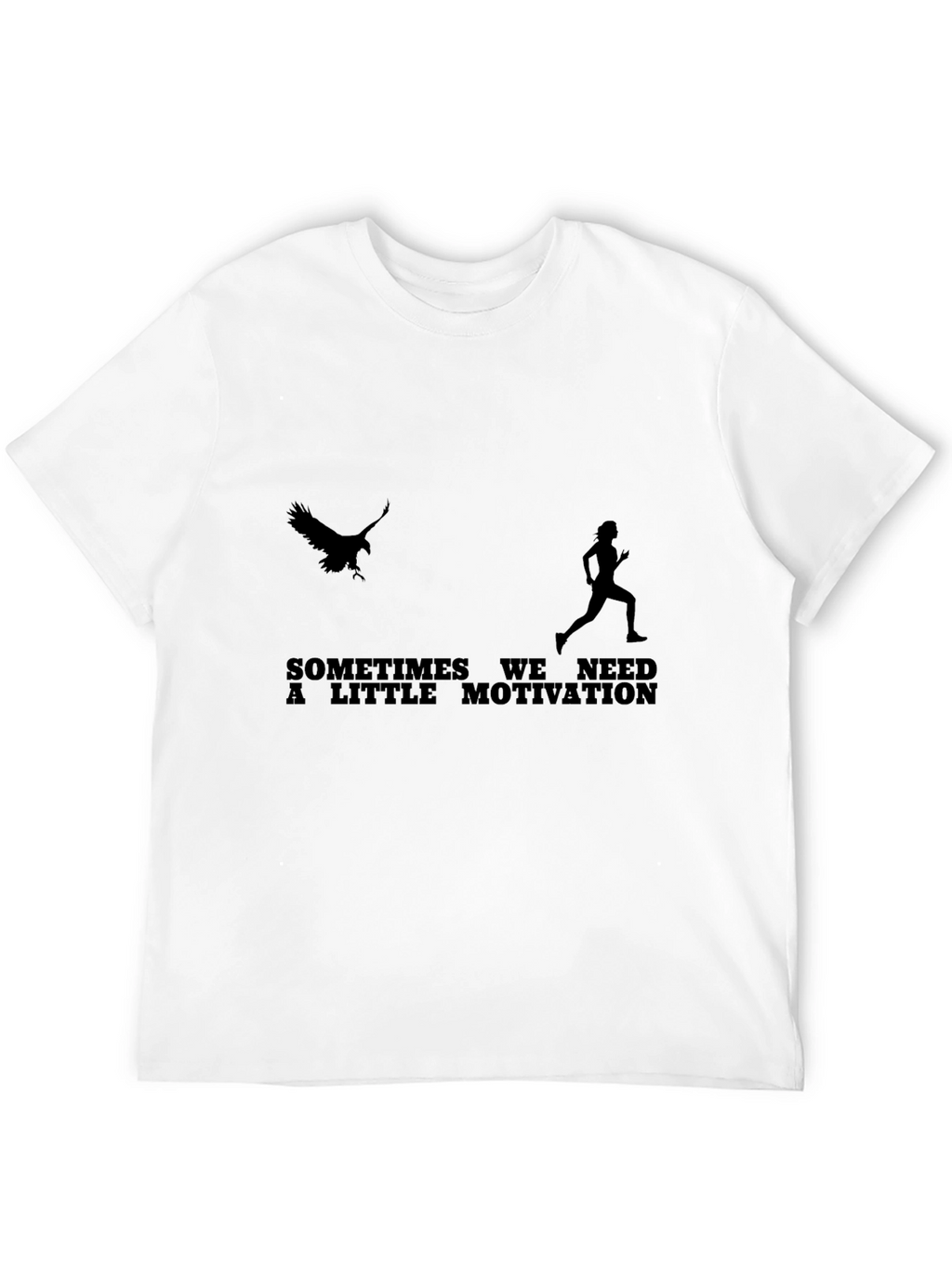 Motivational Run T-Shirt - Eagle Chasing Runner