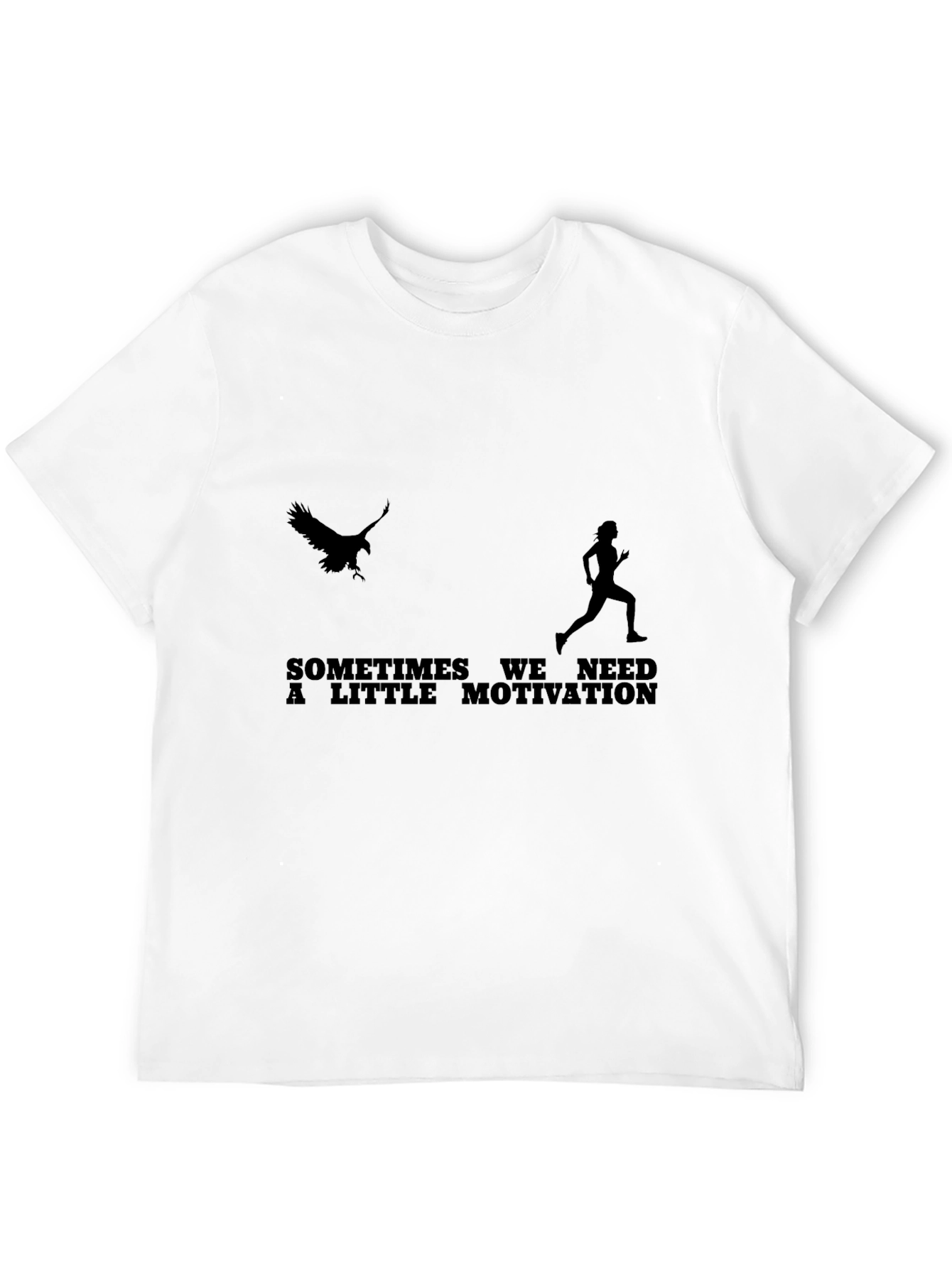 Motivational Run T-Shirt - Eagle Chasing Runner