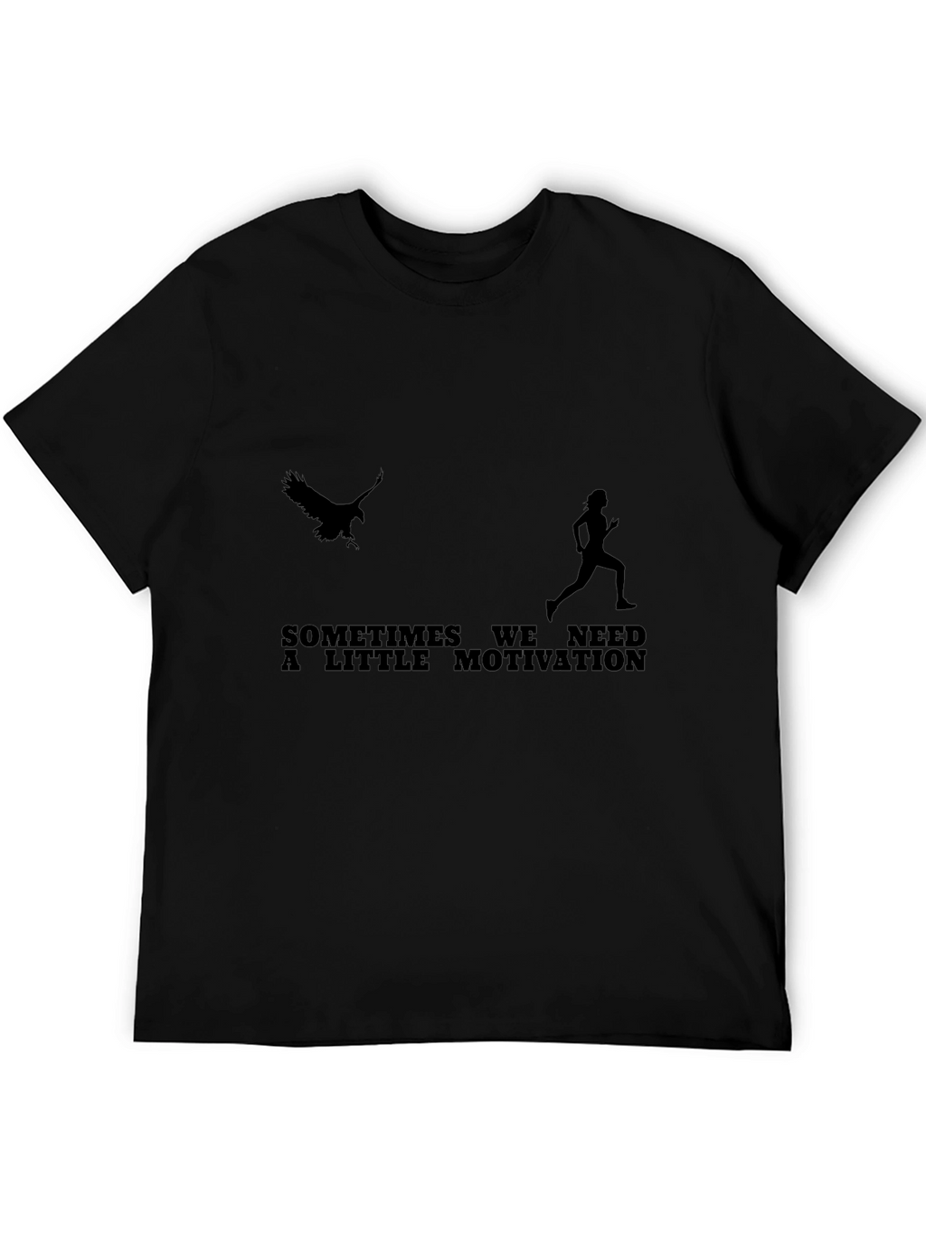 Motivational Run T-Shirt - Eagle Chasing Runner