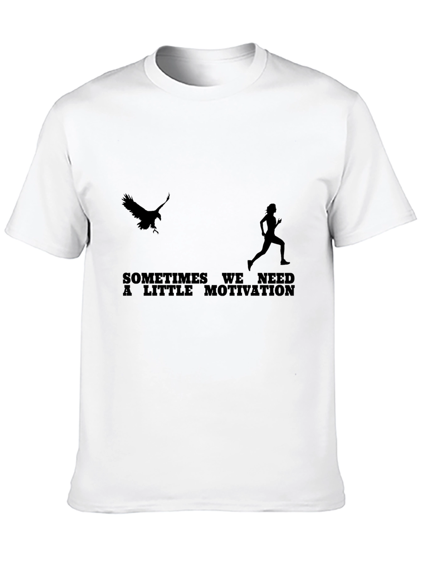 Motivational Run T-Shirt - Eagle Chasing Runner