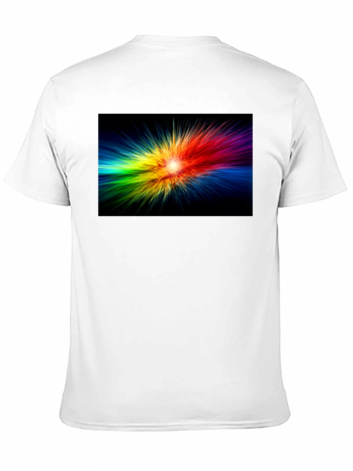 Rainbow Burst Black T-Shirt