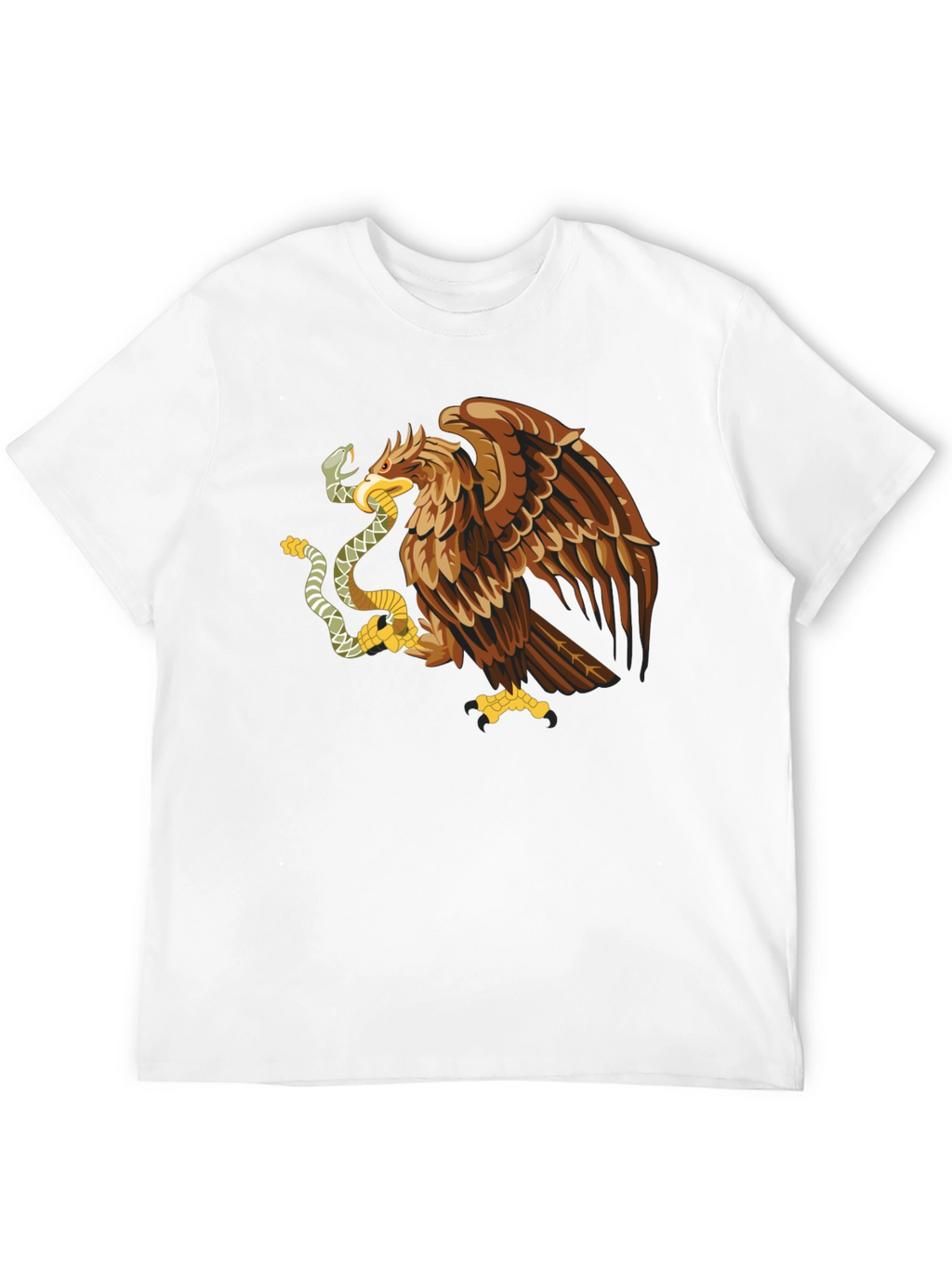 Mexican Eagle Graphic T-Shirt - Black