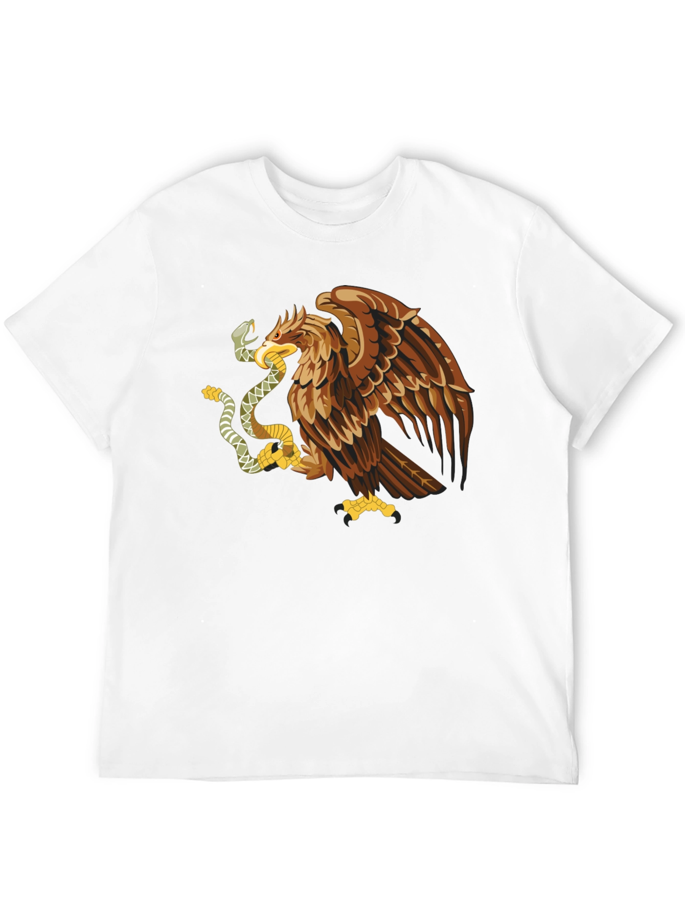 Mexican Eagle Graphic T-Shirt - Black
