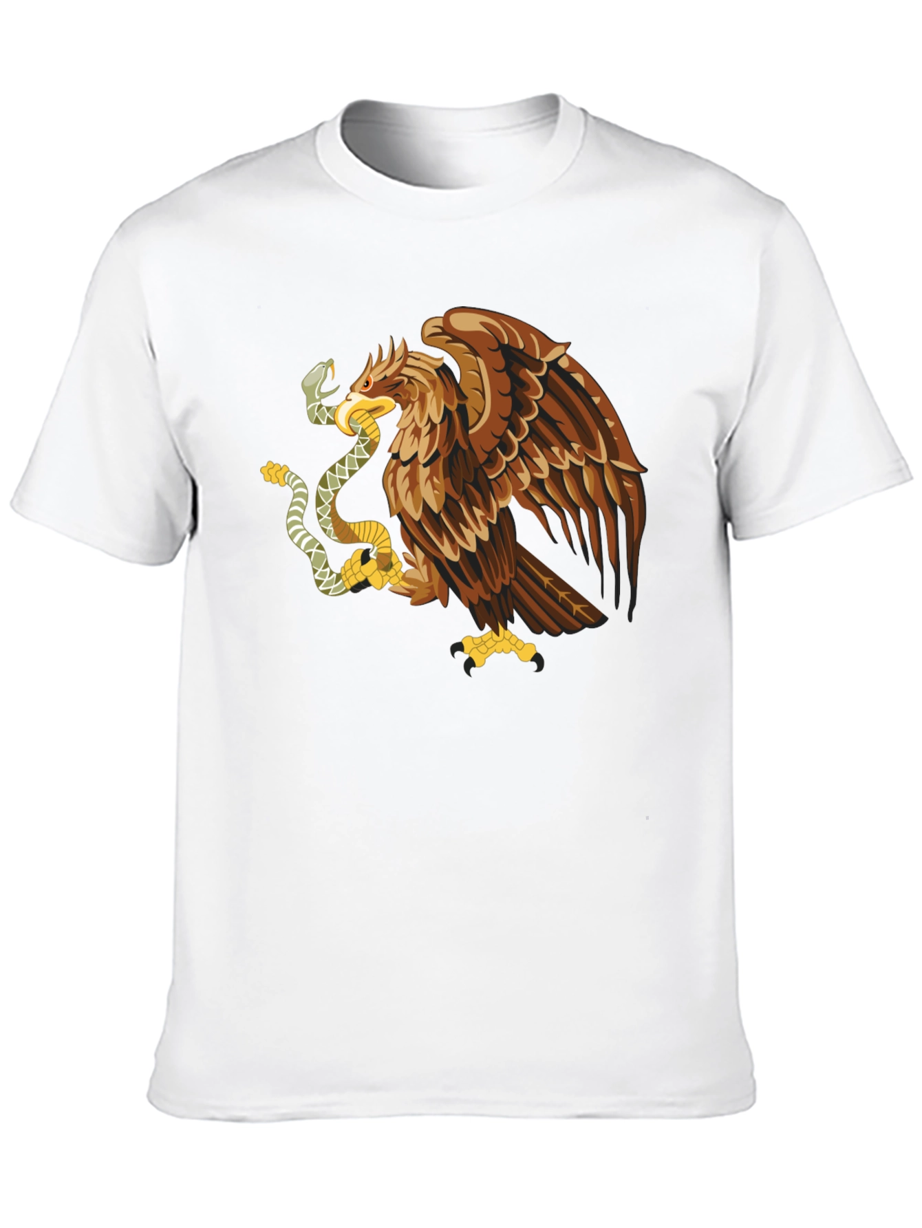 Mexican Eagle Graphic T-Shirt - Black