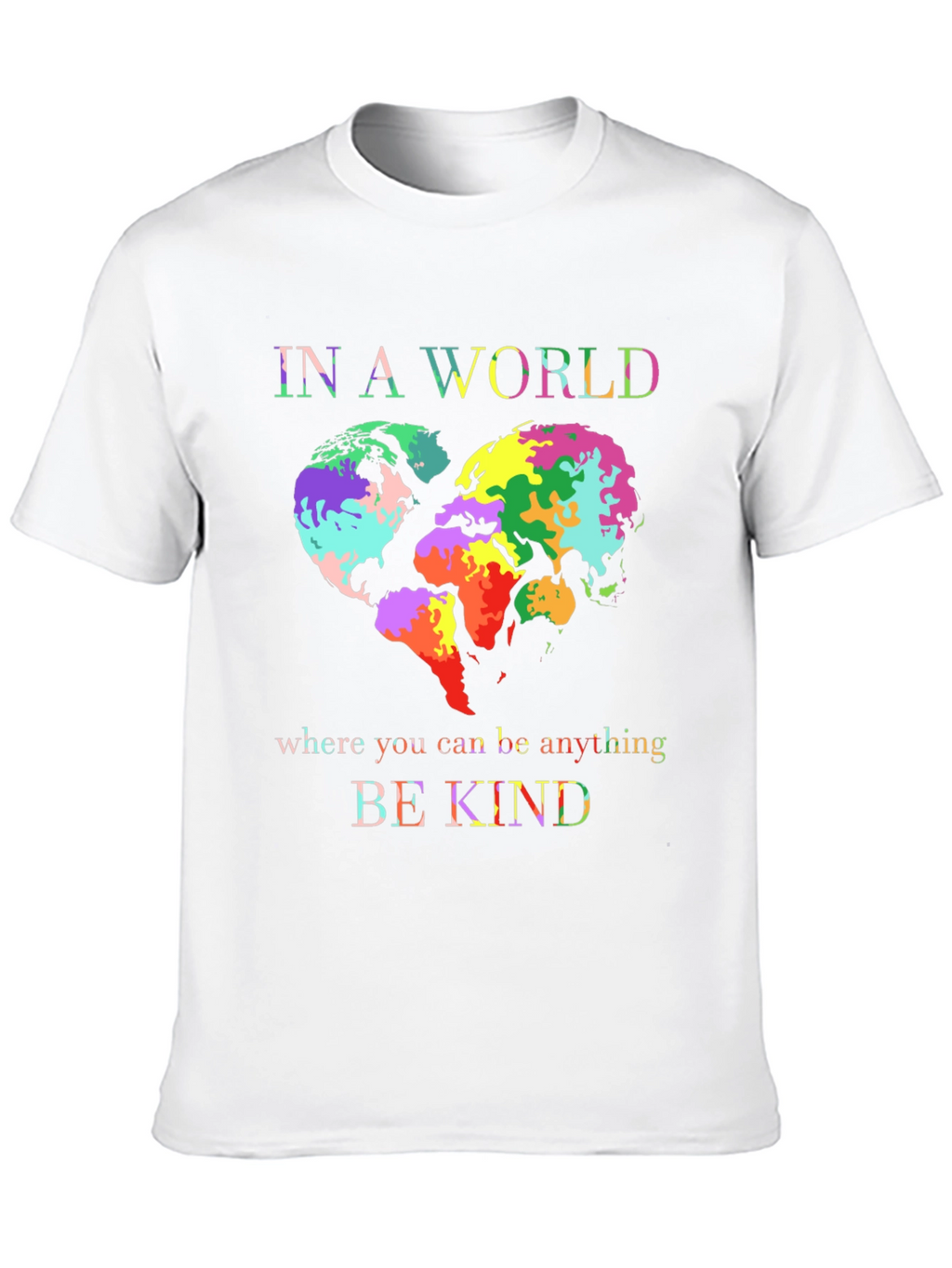 Be Kind World Heart Graphic Tee