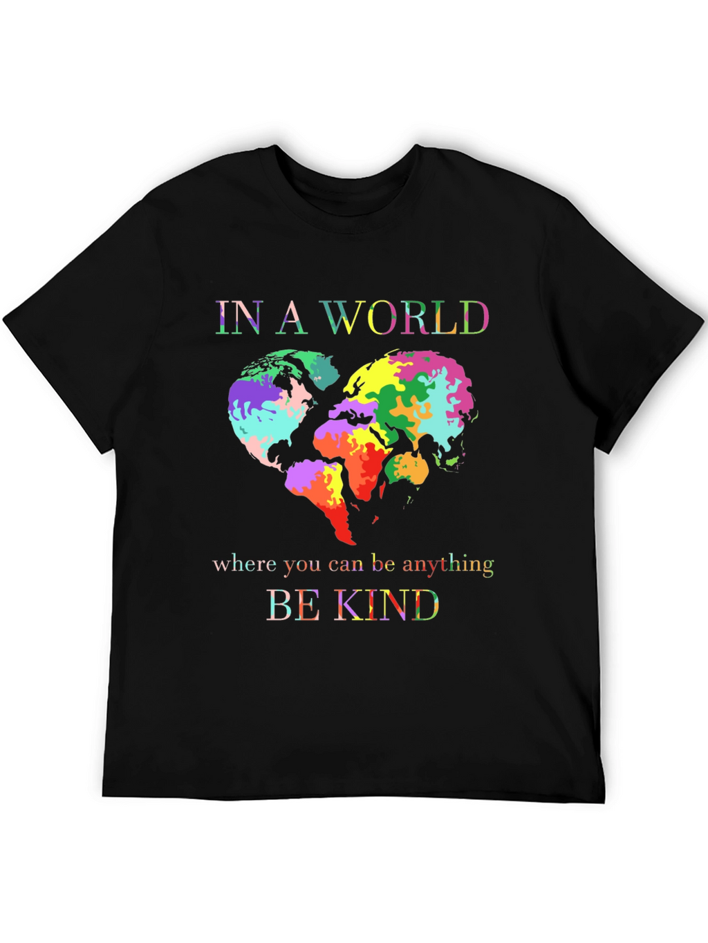 Be Kind World Heart Graphic Tee