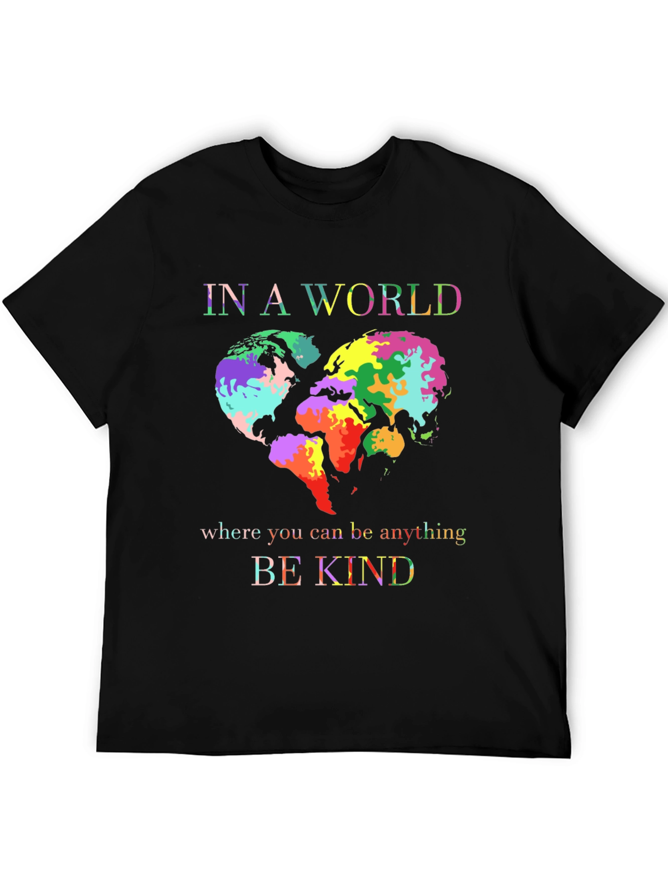 Be Kind World Heart Graphic Tee