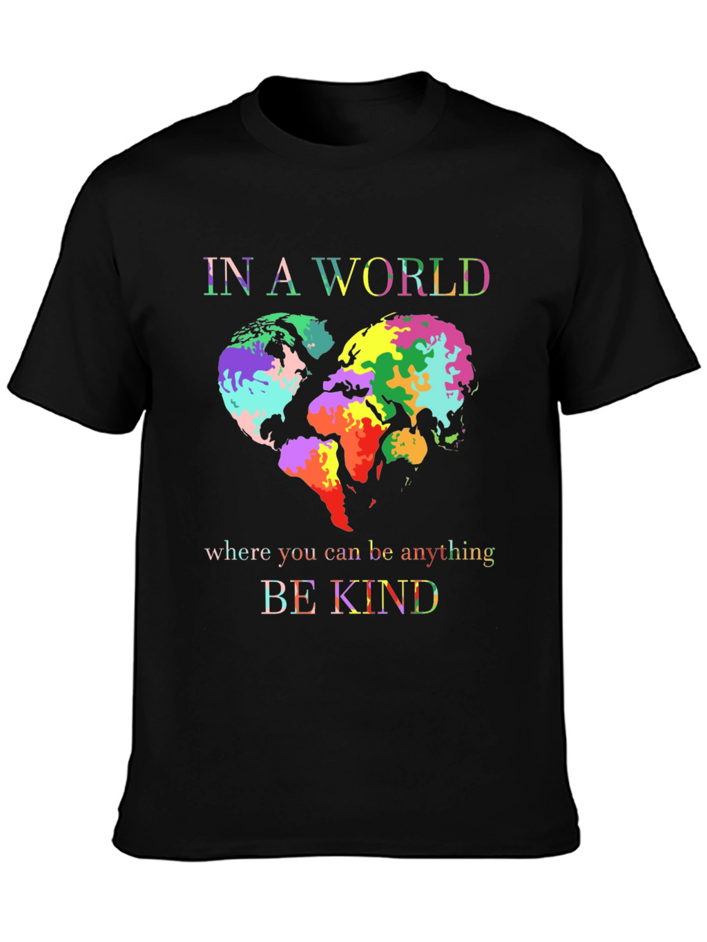 Be Kind World Heart Graphic Tee
