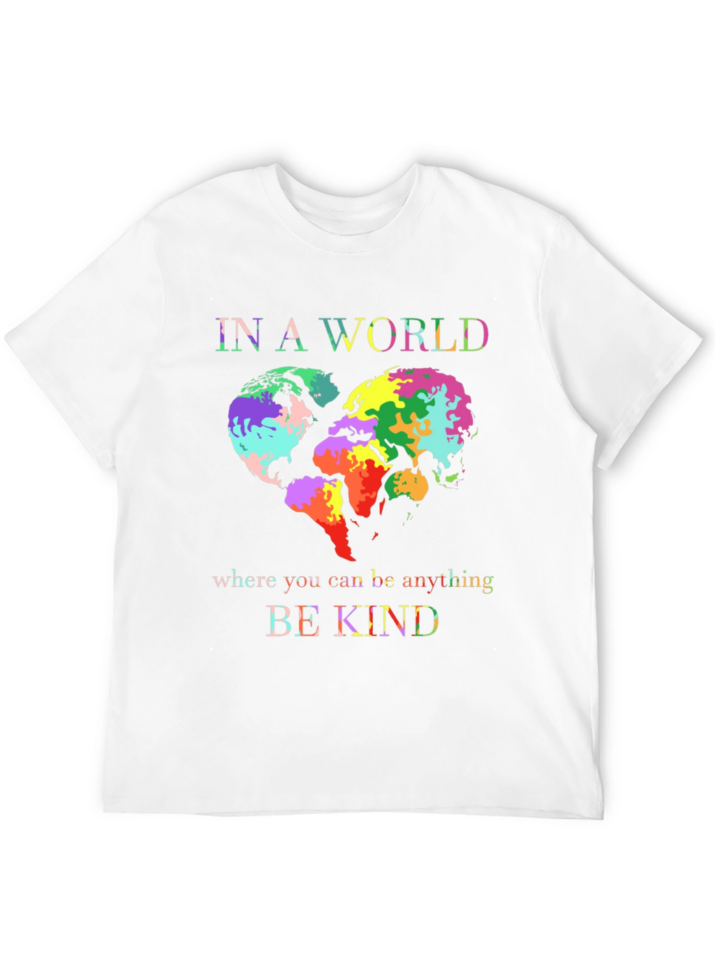Be Kind World Heart Graphic Tee