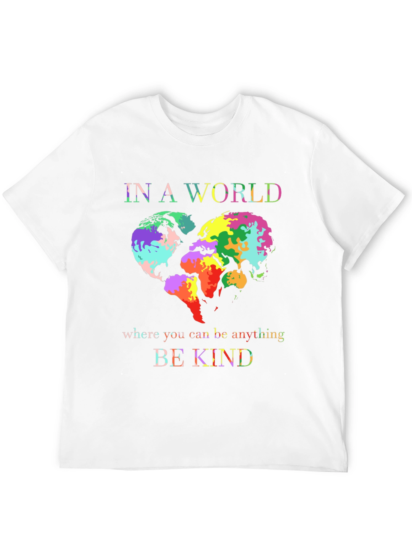 Be Kind World Heart Graphic Tee