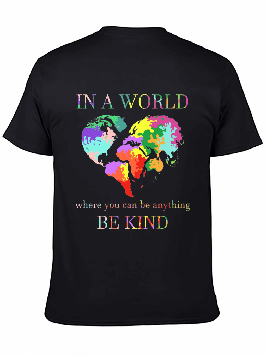 Be Kind World Heart Graphic Tee