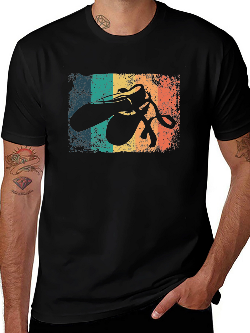 Retro Ballet Shoes Graphic T-Shirt