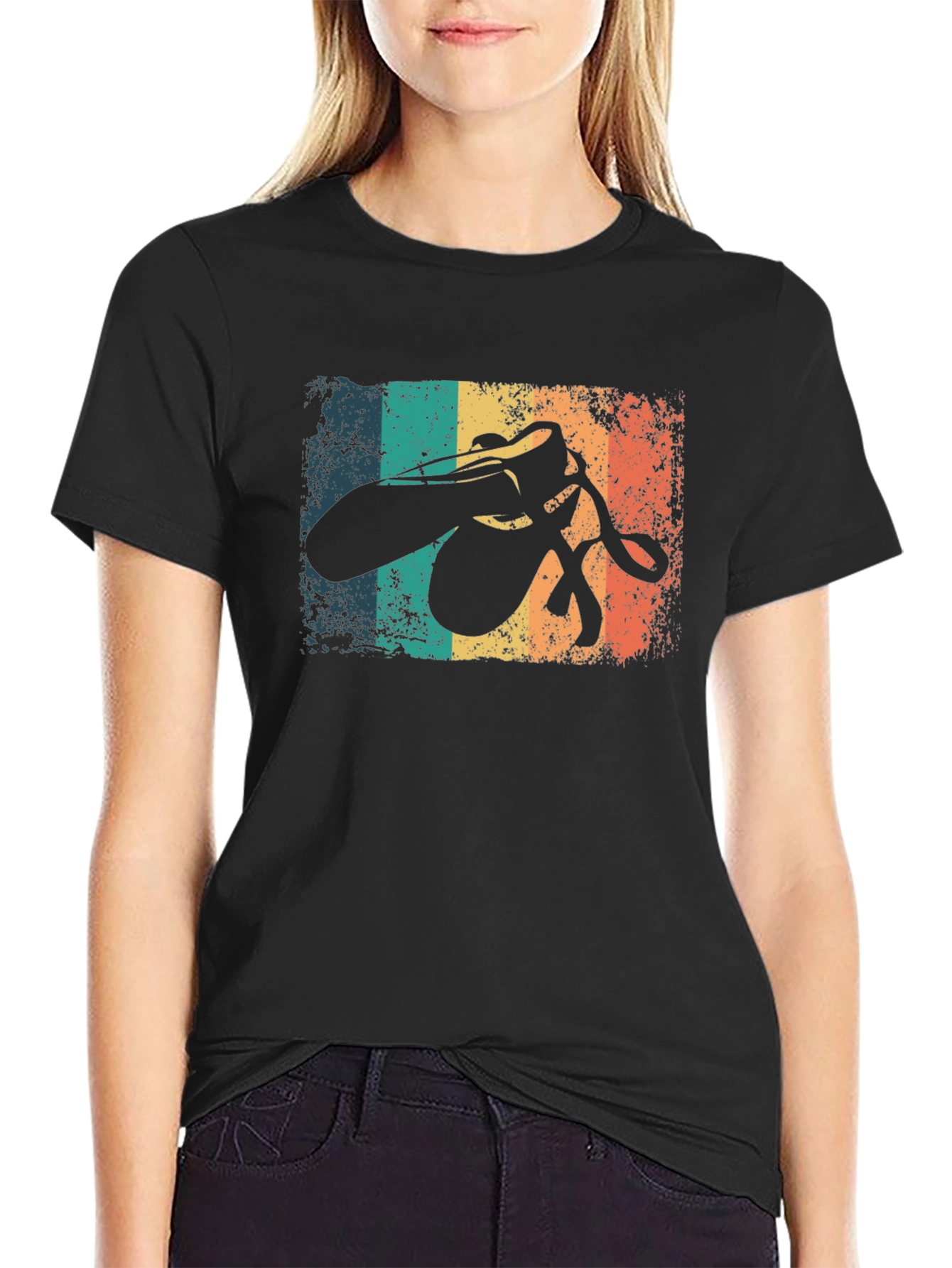 Retro Ballet Shoes Graphic T-Shirt