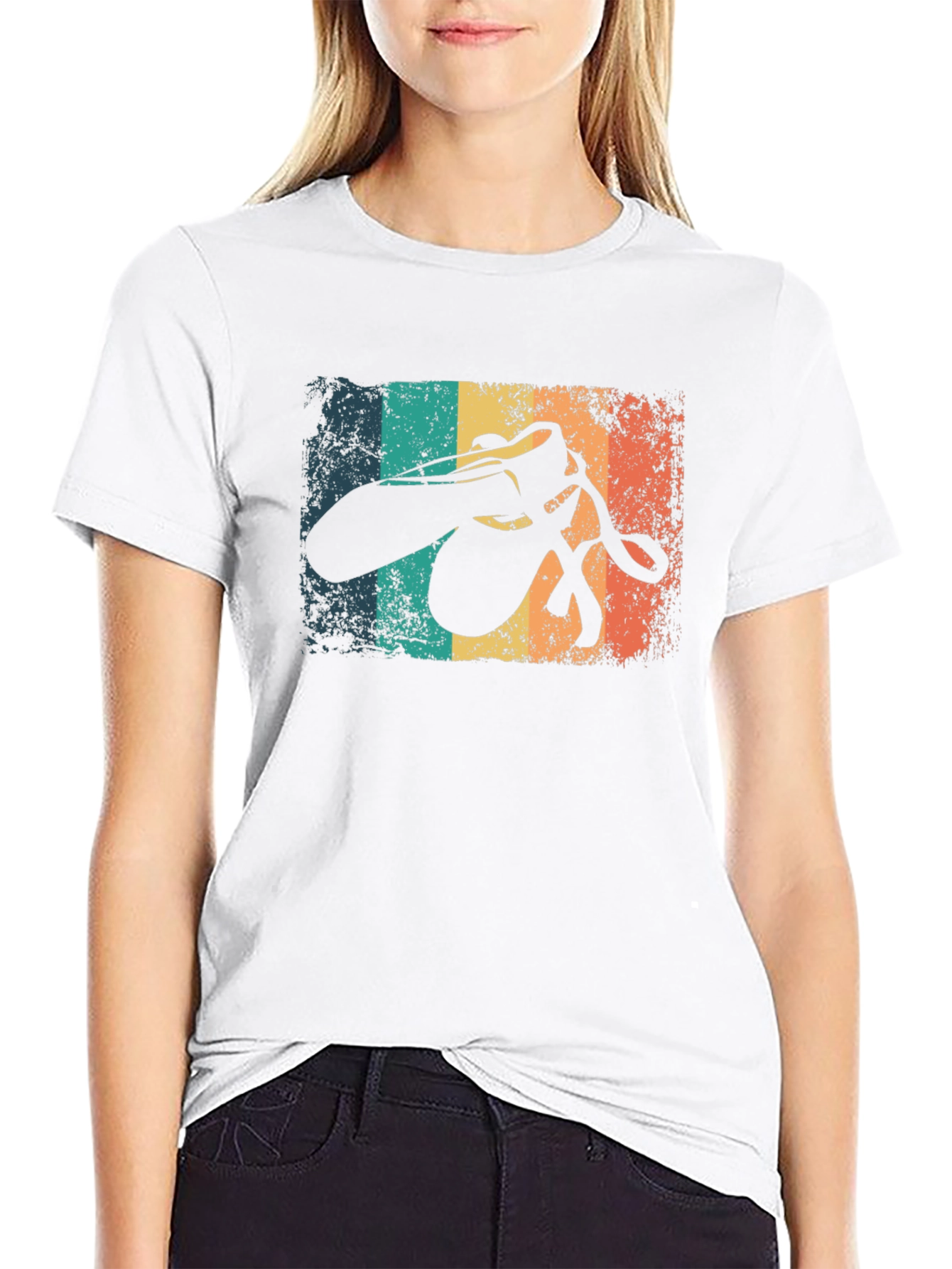 Retro Ballet Shoes Graphic T-Shirt