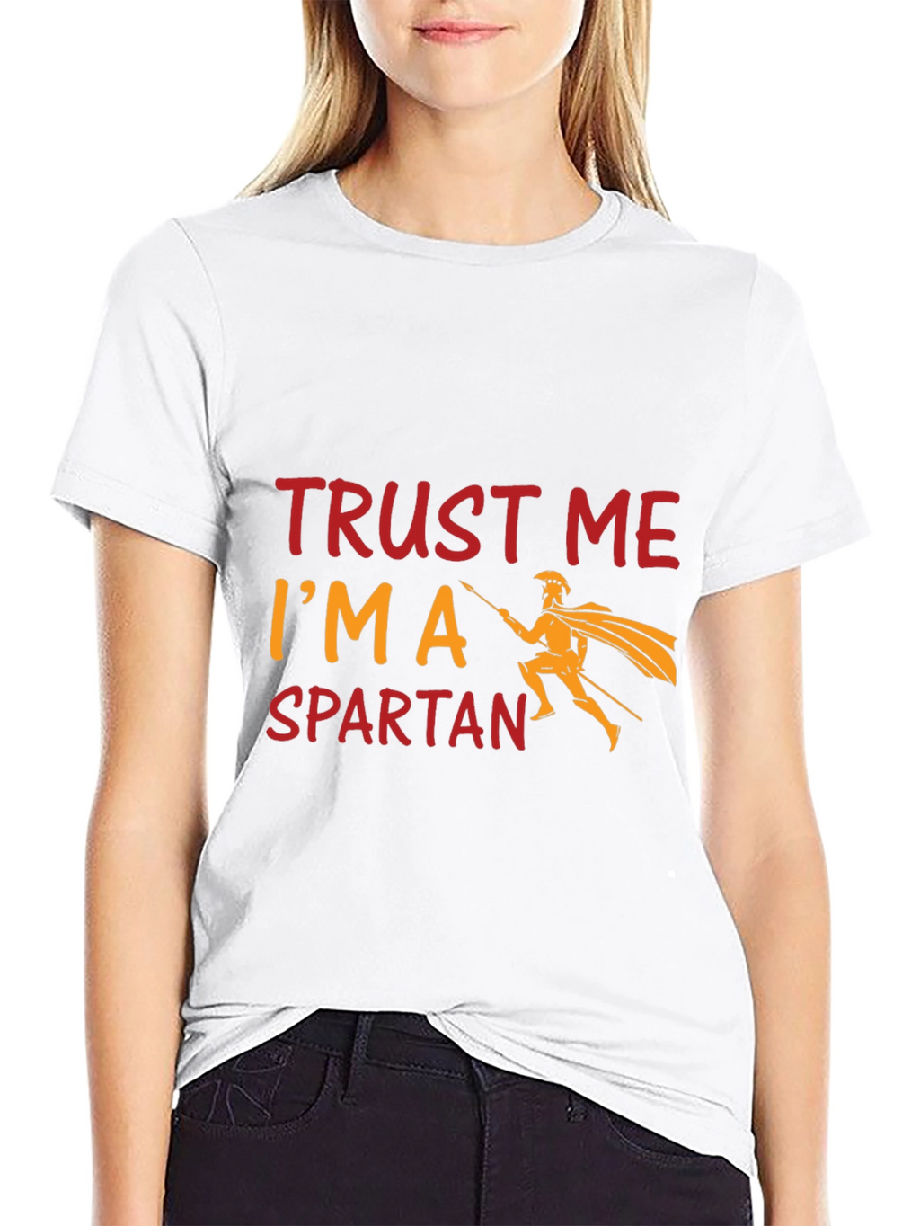 Trust Me Im a Spartan Black T-Shirt
