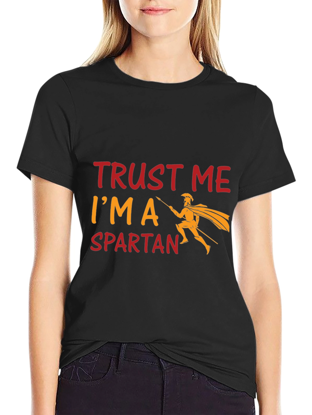 Trust Me Im a Spartan Black T-Shirt