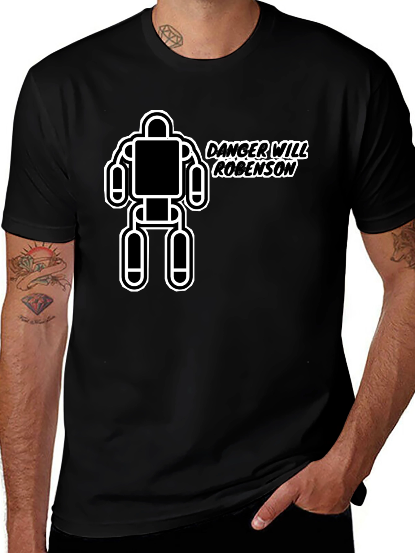 Danger Will Robinson T-Shirt - Sci-Fi Robot Tee