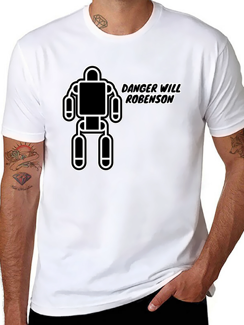 Danger Will Robinson T-Shirt - Sci-Fi Robot Tee