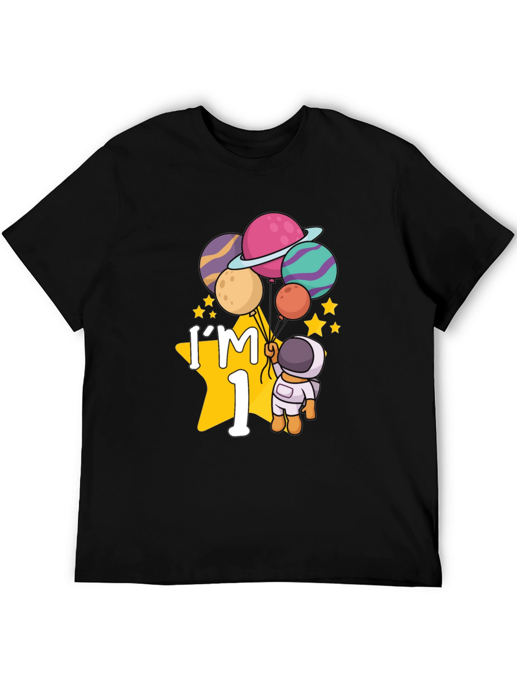 Im One Astronaut T-Shirt Birthday Space Planets