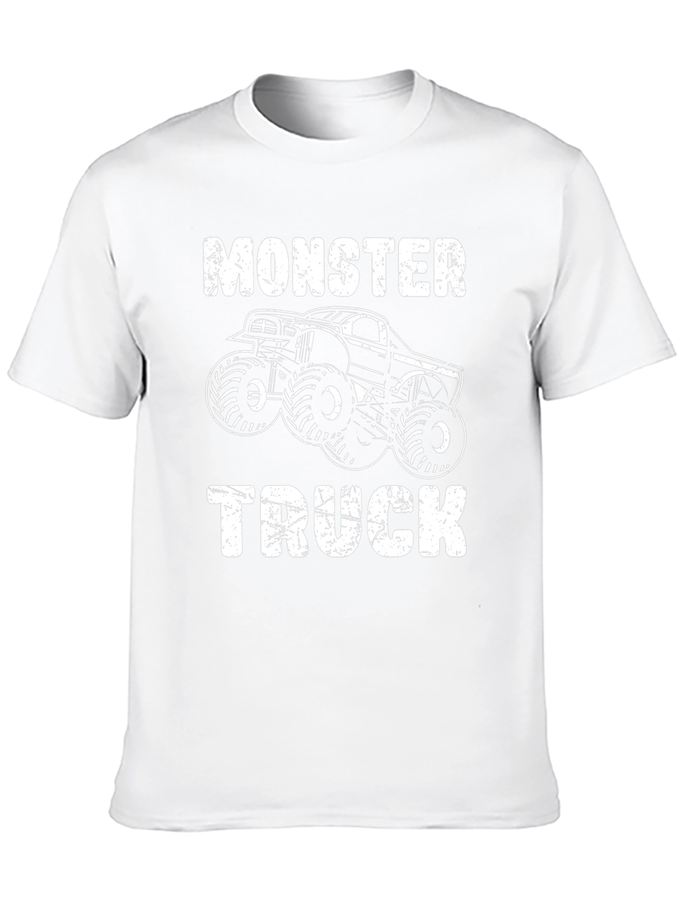 Monster Truck Graphic Tee - Black Cotton T-Shirt