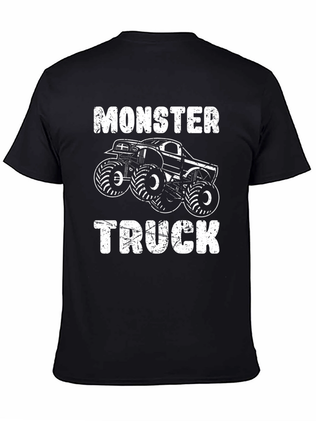 Monster Truck Graphic Tee - Black Cotton T-Shirt