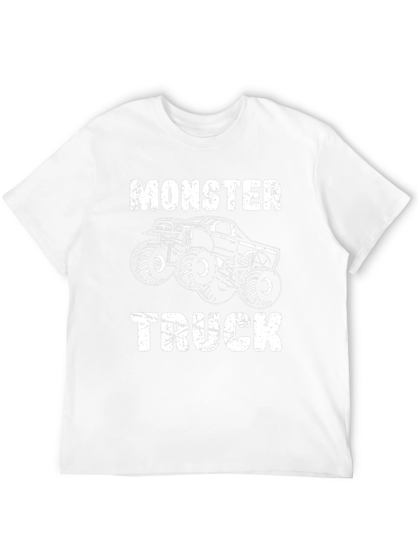 Monster Truck Graphic Tee - Black Cotton T-Shirt