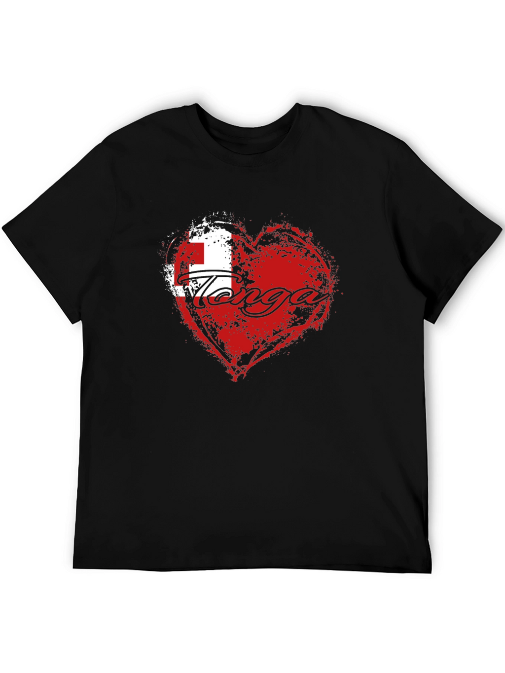 Tonga Flag Heart T-Shirt - Show Your Pride!