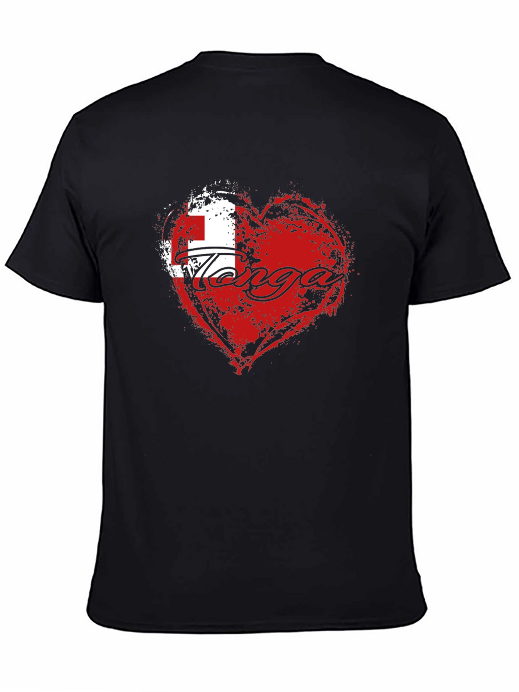 Tonga Flag Heart T-Shirt - Show Your Pride!