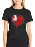 Tonga Flag Heart T-Shirt - Show Your Pride!