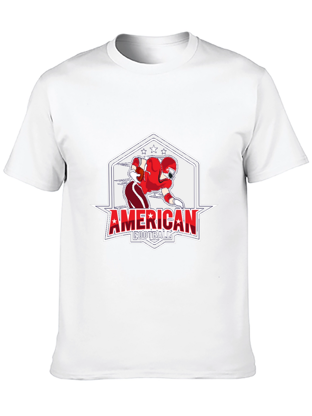 American Football Graphic Black T-Shirt