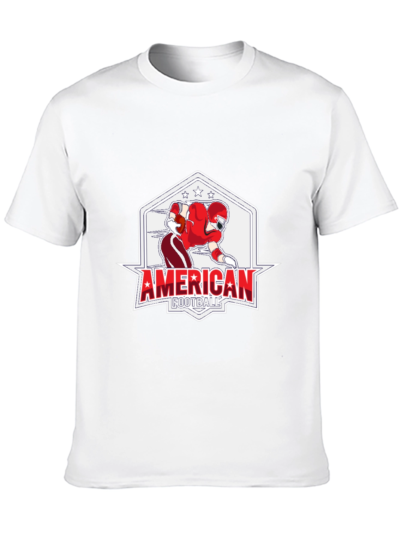 American Football Graphic Black T-Shirt